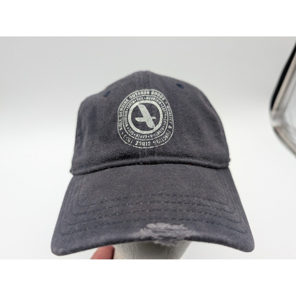 Aigle Genuine Outdoor Goods Navy Flex Fit Baseball Cap Hat One Size Distressed